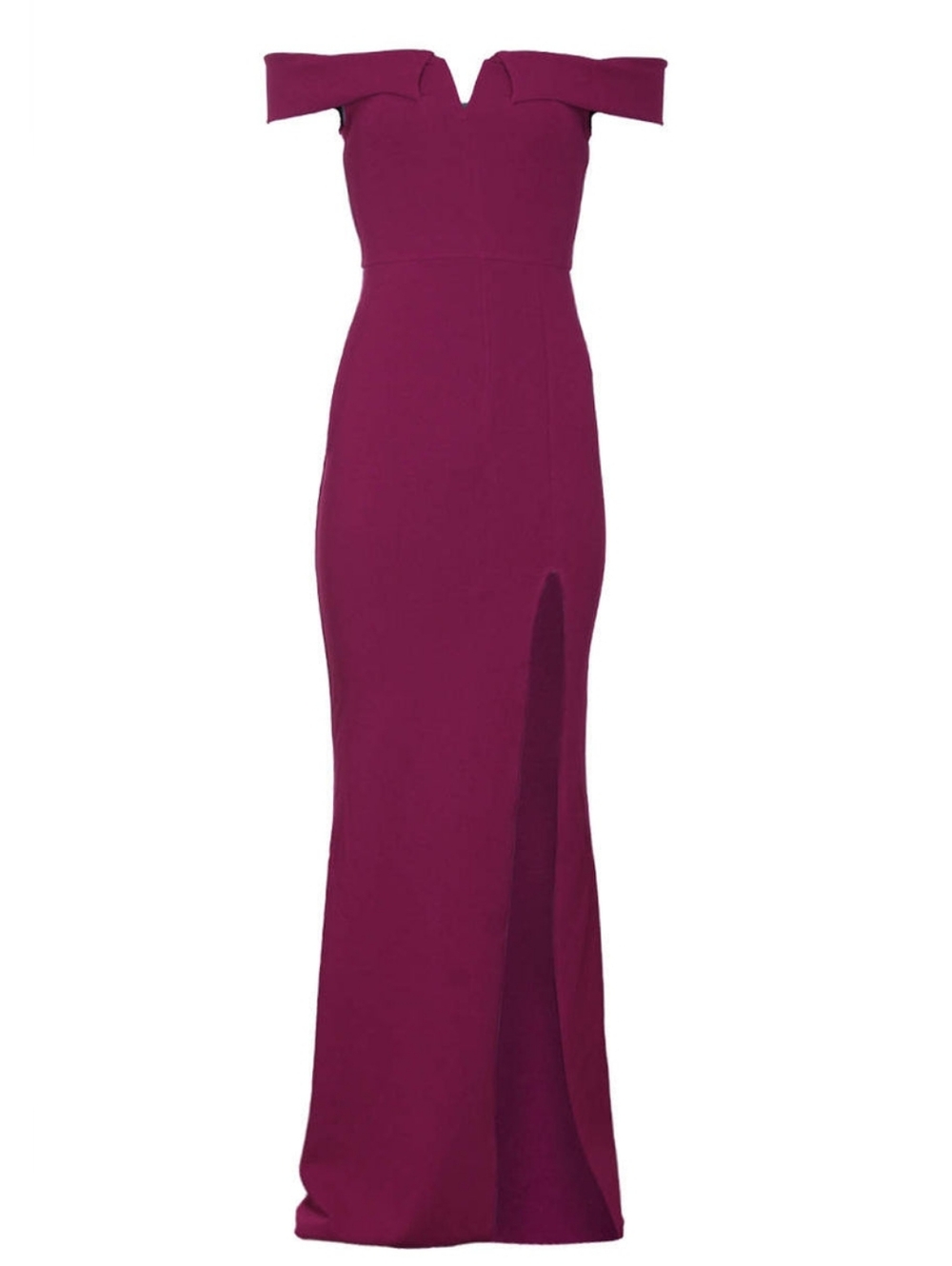 AX Paris V front Maxi dress - Black